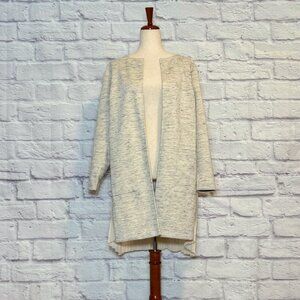 Kate & Mallory Ivory Heathered Pleated Jacket